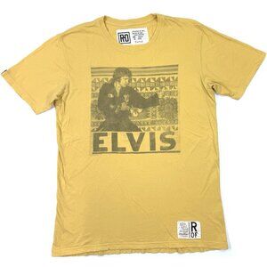 Roots Of Fight Elvis Presley Karate T-Shirt Medium Graceland Yellow TCB Limited